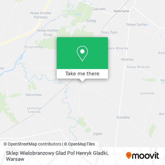 Sklep Wielobranzowy Glad Pol Henryk Gladki map