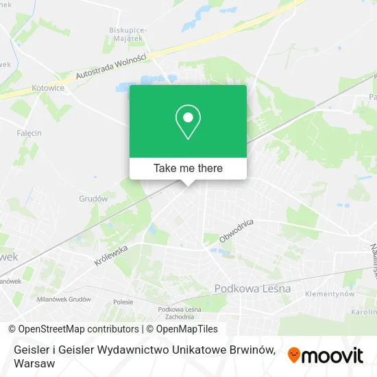 Geisler i Geisler Wydawnictwo Unikatowe Brwinów map