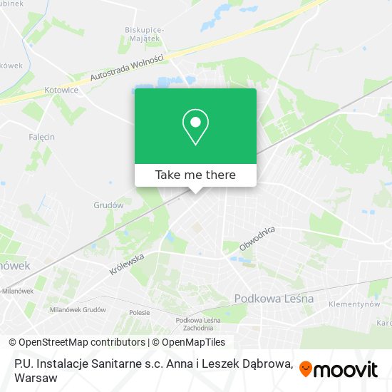 P.U. Instalacje Sanitarne s.c. Anna i Leszek Dąbrowa map