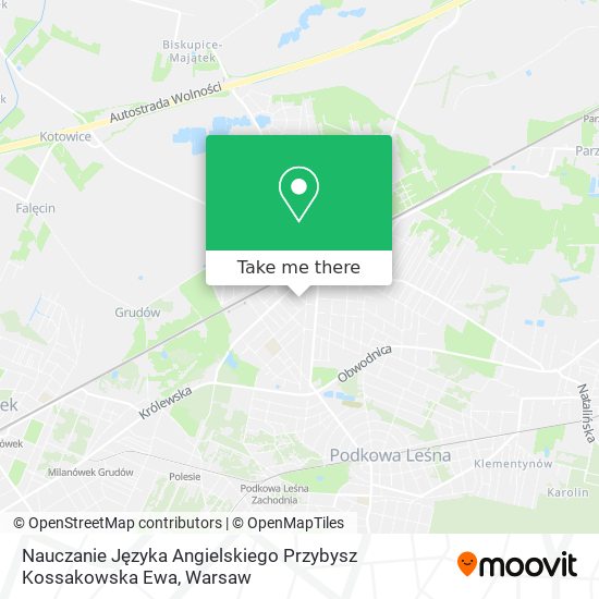 Nauczanie Języka Angielskiego Przybysz Kossakowska Ewa map