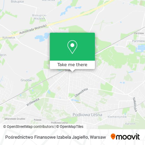 Pośrednictwo Finansowe Izabela Jagiełło map