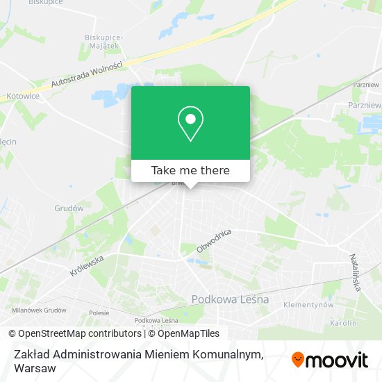 Zakład Administrowania Mieniem Komunalnym map