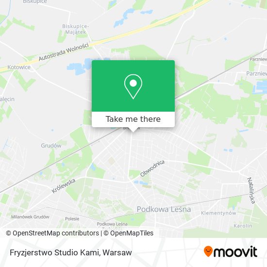 Fryzjerstwo Studio Kami map