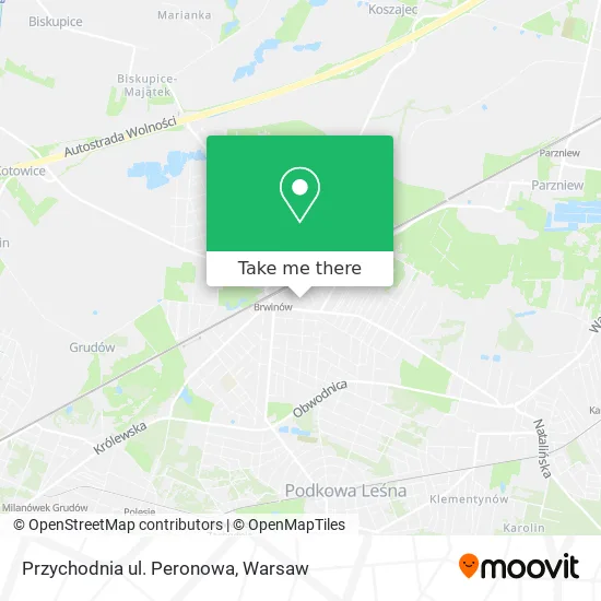 Карта Przychodnia ul. Peronowa