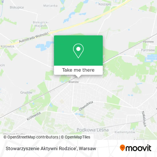 Карта Stowarzyszenie Aktywni Rodzice'