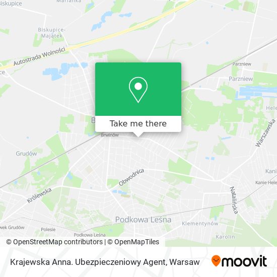 Krajewska Anna. Ubezpieczeniowy Agent map