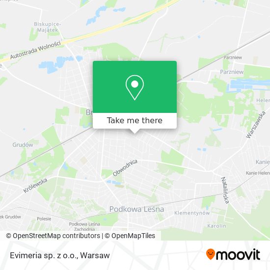 Evimeria sp. z o.o. map