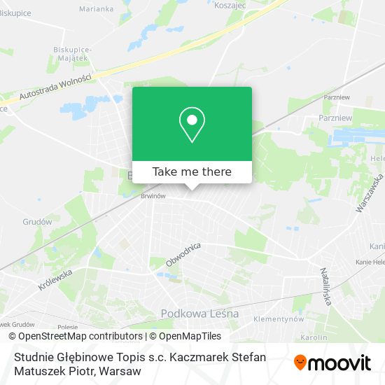 Studnie Głębinowe Topis s.c. Kaczmarek Stefan Matuszek Piotr map