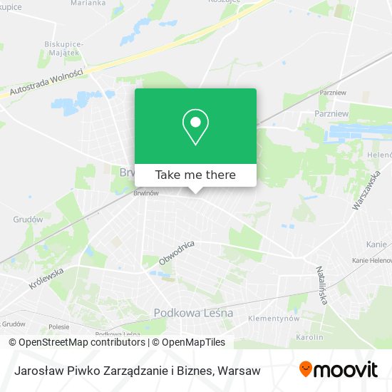 Jarosław Piwko Zarządzanie i Biznes map