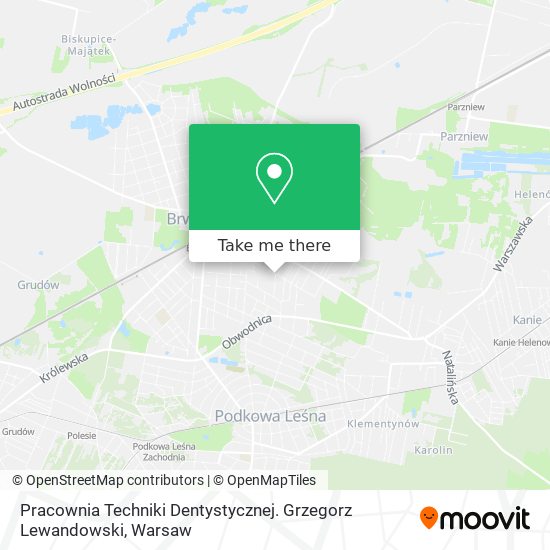 Pracownia Techniki Dentystycznej. Grzegorz Lewandowski map