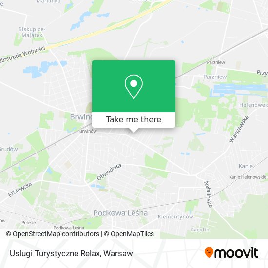 Uslugi Turystyczne Relax map