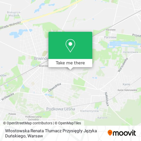 Włostowska Renata Tłumacz Przysięgły Języka Duńskiego map