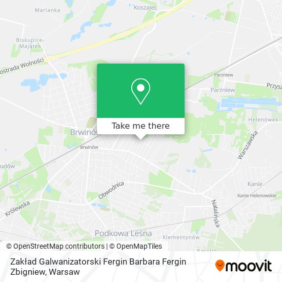 Zakład Galwanizatorski Fergin Barbara Fergin Zbigniew map