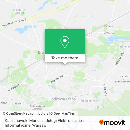 Kaczanowski Mariusz. Usługi Elektroniczne i Informatyczne map