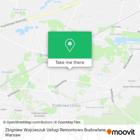 Zbigniew Wojcieszuk Usługi Remontowo Budowlane map