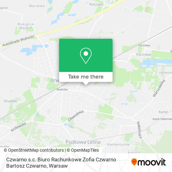 Czwarno s.c. Biuro Rachunkowe Zofia Czwarno Bartosz Czwarno map