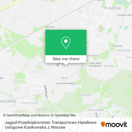 Jagpol Przedsiębiorstwo Transportowo Handlowo Usługowe Kunikowska J map