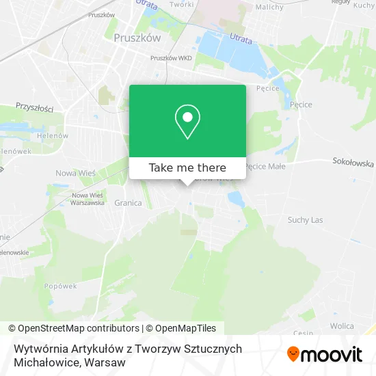 Карта Wytwórnia Artykułów z Tworzyw Sztucznych Michałowice