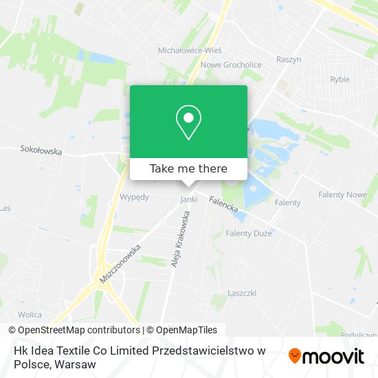 Hk Idea Textile Co Limited Przedstawicielstwo w Polsce map