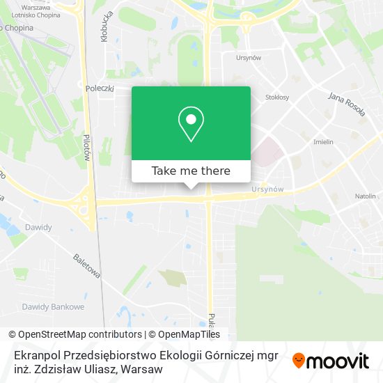 Ekranpol Przedsiębiorstwo Ekologii Górniczej mgr inż. Zdzisław Uliasz map