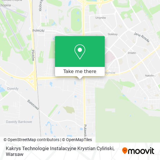 Kakrys Technologie Instalacyjne Krystian Cyliński map