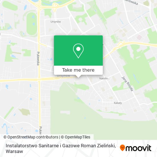 Instalatorstwo Sanitarne i Gazowe Roman Zieliński map