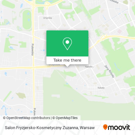 Карта Salon Fryzjersko-Kosmetyczny Zuzanna