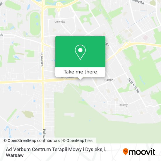 Ad Verbum Centrum Terapii Mowy i Dysleksji map