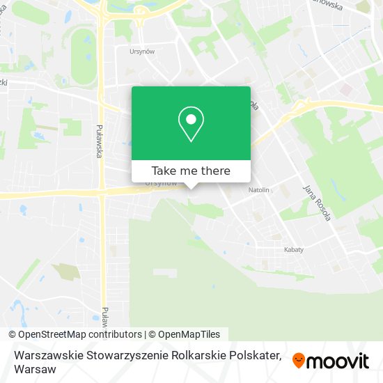 Warszawskie Stowarzyszenie Rolkarskie Polskater map