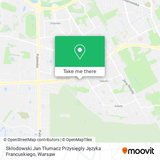 Skłodowski Jan Tłumacz Przysięgły Języka Francuskiego map