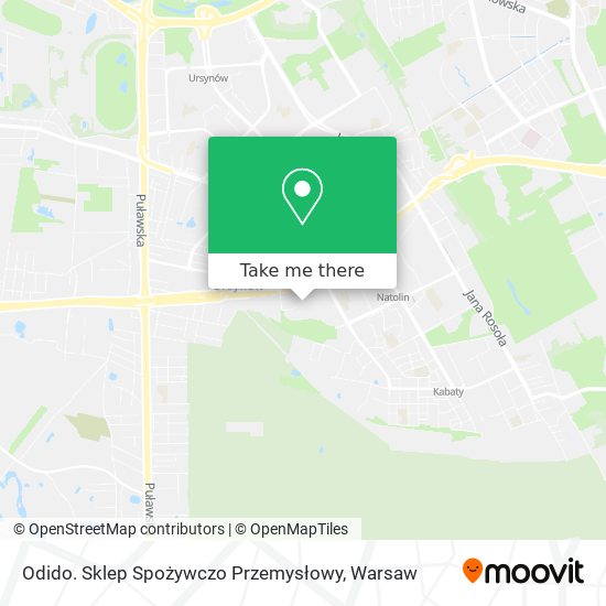 Odido. Sklep Spożywczo Przemysłowy map