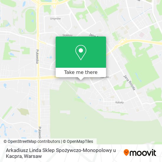 Arkadiusz Linda Sklep Spożywczo-Monopolowy u Kacpra map