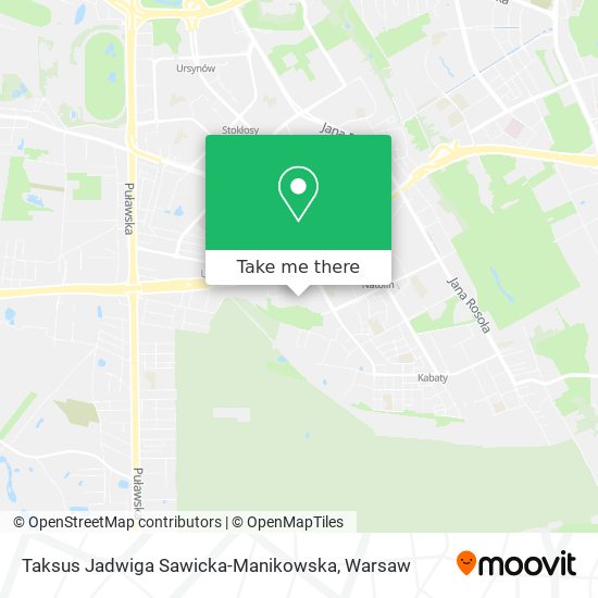 Карта Taksus Jadwiga Sawicka-Manikowska