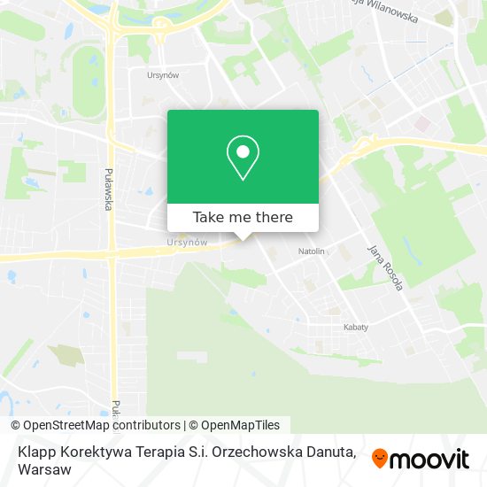 Klapp Korektywa Terapia S.i. Orzechowska Danuta map