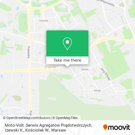 Moto-Volt. Serwis Agregatów Prądotwórczych. Iżewski K., Kościołek W. map