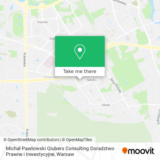 Michał Pawłowski Qiubers Consulting Doradztwo Prawne i Inwestycyjne map