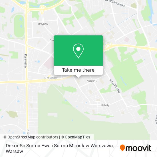 Dekor Sc Surma Ewa i Surma Mirosław Warszawa map