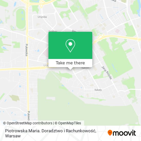 Piotrowska Maria. Doradztwo i Rachunkowość map