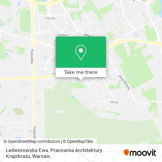 Ledworowska Ewa. Pracownia Architektury Krajobrazu map