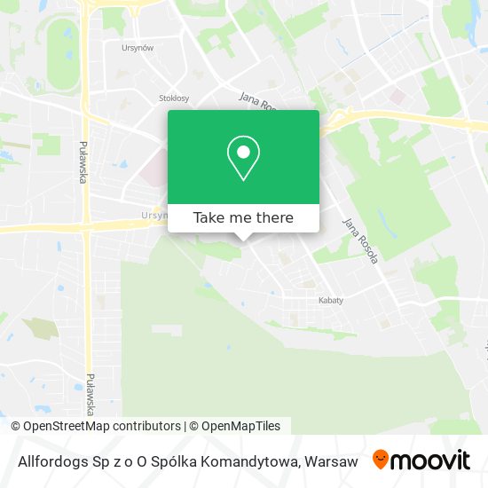 Allfordogs Sp z o O Spólka Komandytowa map