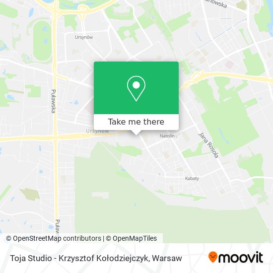 Toja Studio - Krzysztof Kołodziejczyk map