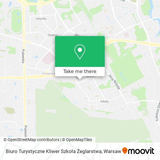 Biuro Turystyczne Kliwer Szkoła Żeglarstwa map