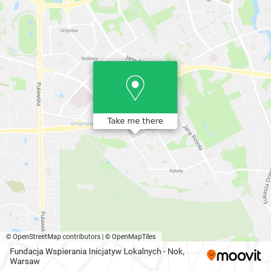 Fundacja Wspierania Inicjatyw Lokalnych - Nok map