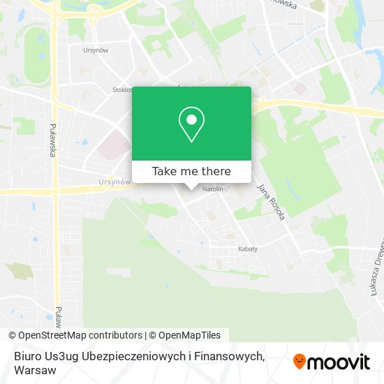 Biuro Us3ug Ubezpieczeniowych i Finansowych map