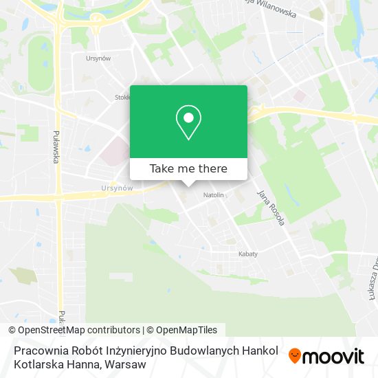 Pracownia Robót Inżynieryjno Budowlanych Hankol Kotlarska Hanna map