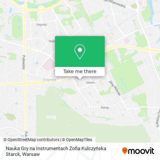 Nauka Gry na Instrumentach Zofia Kulczyńska Starck map