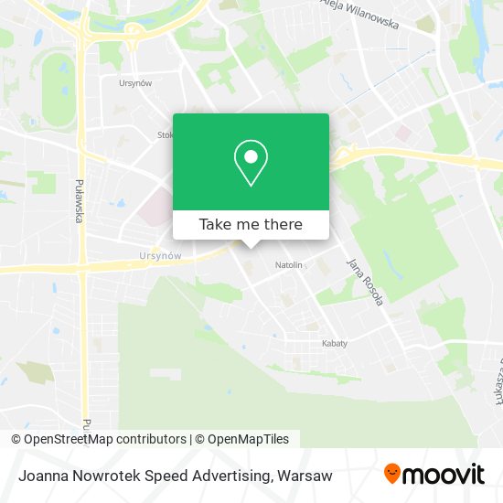 Joanna Nowrotek Speed Advertising map