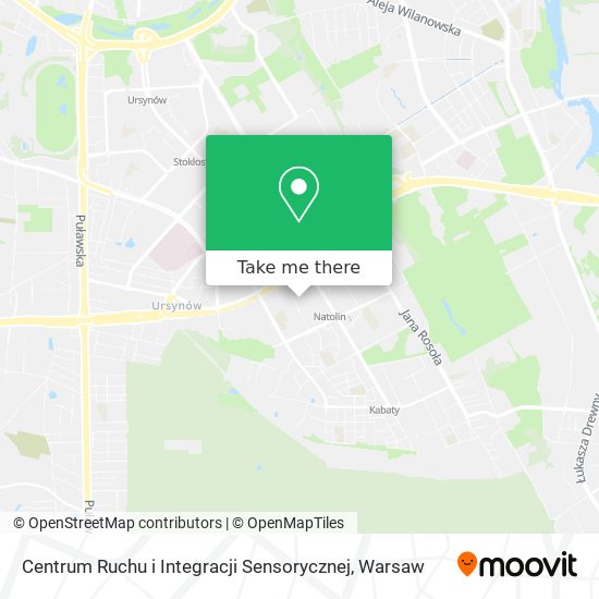 Centrum Ruchu i Integracji Sensorycznej map