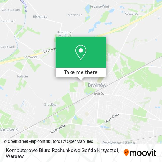 Komputerowe Biuro Rachunkowe Gońda Krzysztof map