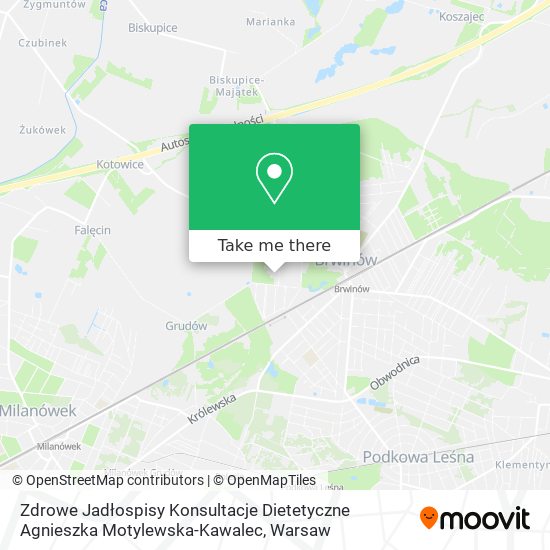 Zdrowe Jadłospisy Konsultacje Dietetyczne Agnieszka Motylewska-Kawalec map